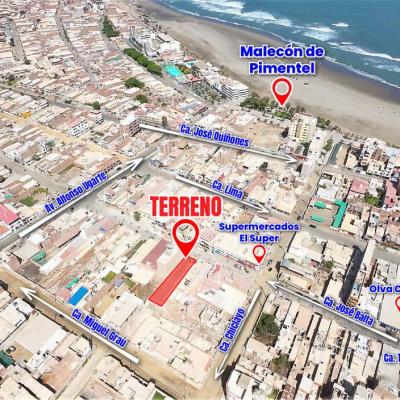 ¡EN VENTA! AMPLIO TERRENO DE 255.50 M2 EN EL CORAZÓN DE PIMENTEL